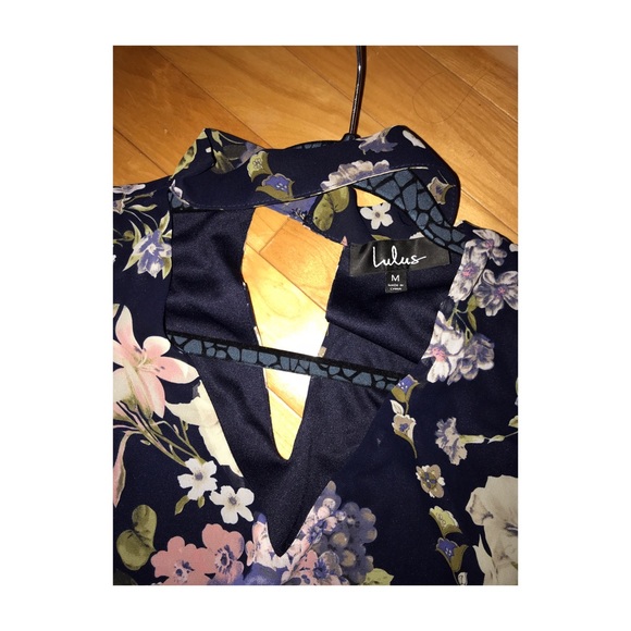 Lulus floral navy dress - Picture 2 of 2